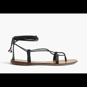 JCrew leather lace up sandals